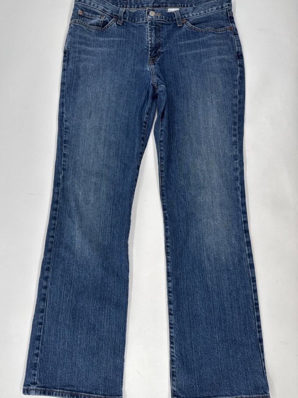 Lucky Brand Dungarees Jeans Womens 34x32 Size 32 Blue Denim Red Label Josie Y2K